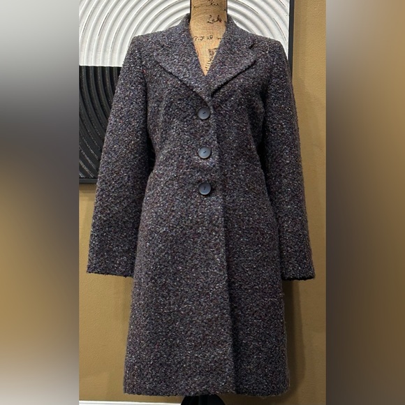 Isabel & Nina Multicolor Fuzzy Textured Full Length Lightweight Coat~Lined~Small - Picture 3 of 16